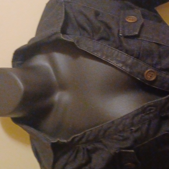 3 quarter length jean shirt - Picture 5 of 7